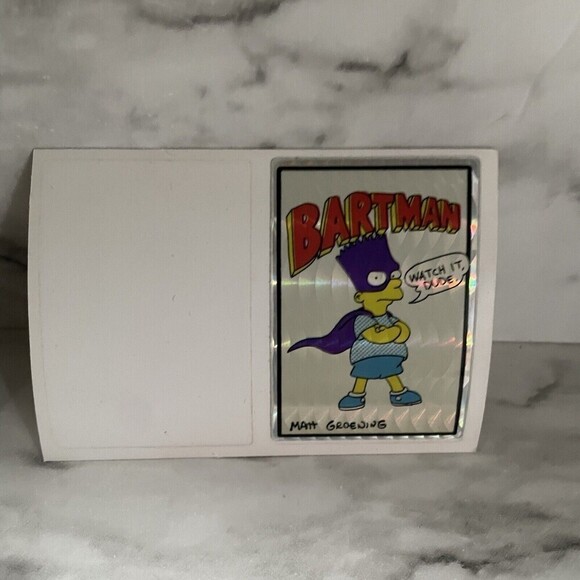 Vintage Lot of 6 The SIMPSONS Vending Machine Prism Stickers Bart Homer Marge - Picture 8 of 9